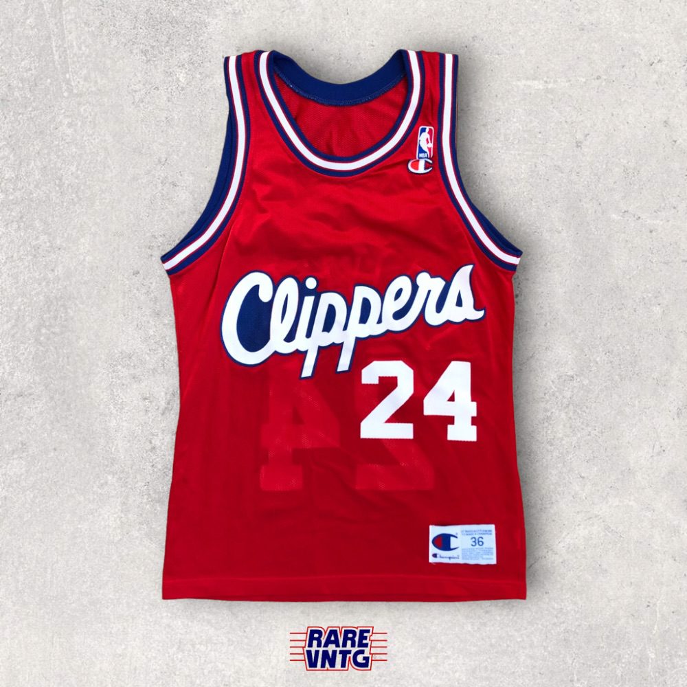 90's Terry Dehere Los Angeles Clippers Champion NBA Jersey Size 36 Small –  Rare VNTG