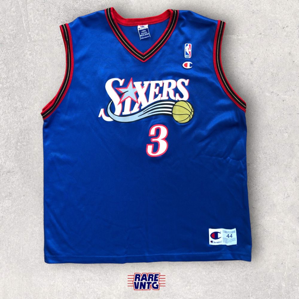 Vintage Allen Iverson Sixers Basketball Jersey Youth Small
