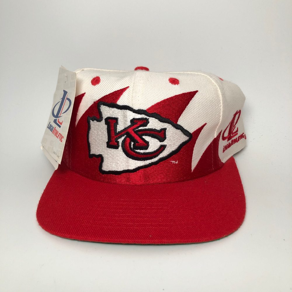 90's Kansas City Chiefs Logo Athletic Sharktooth NFL Snapback Hat