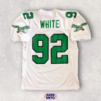 Maillot NFL Reggie White Eagles 1992 - Mitchell & Ness - Taille 40 M Homme - Blanc/vert