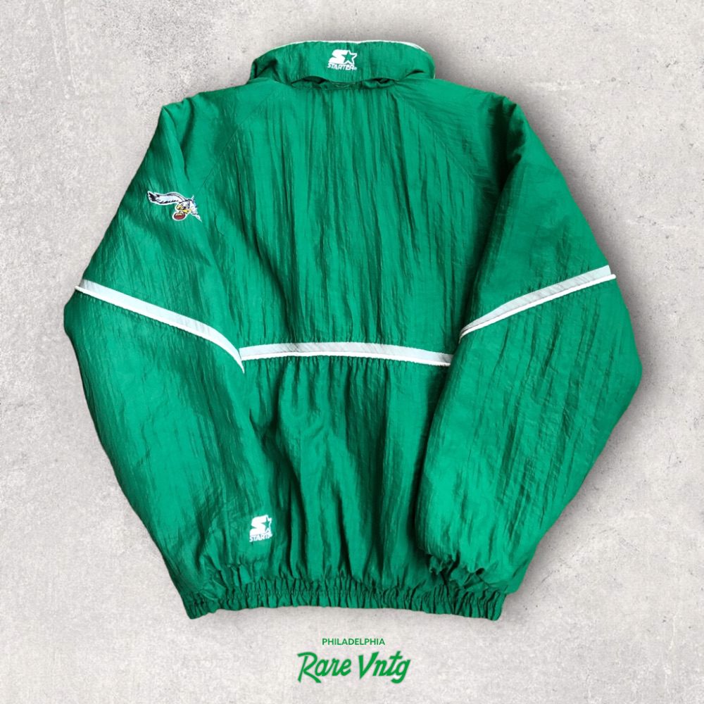 Vintage 90s Philadelphia Eagles NFL Pro Player Jacket Full Zip Kelly Green  XL