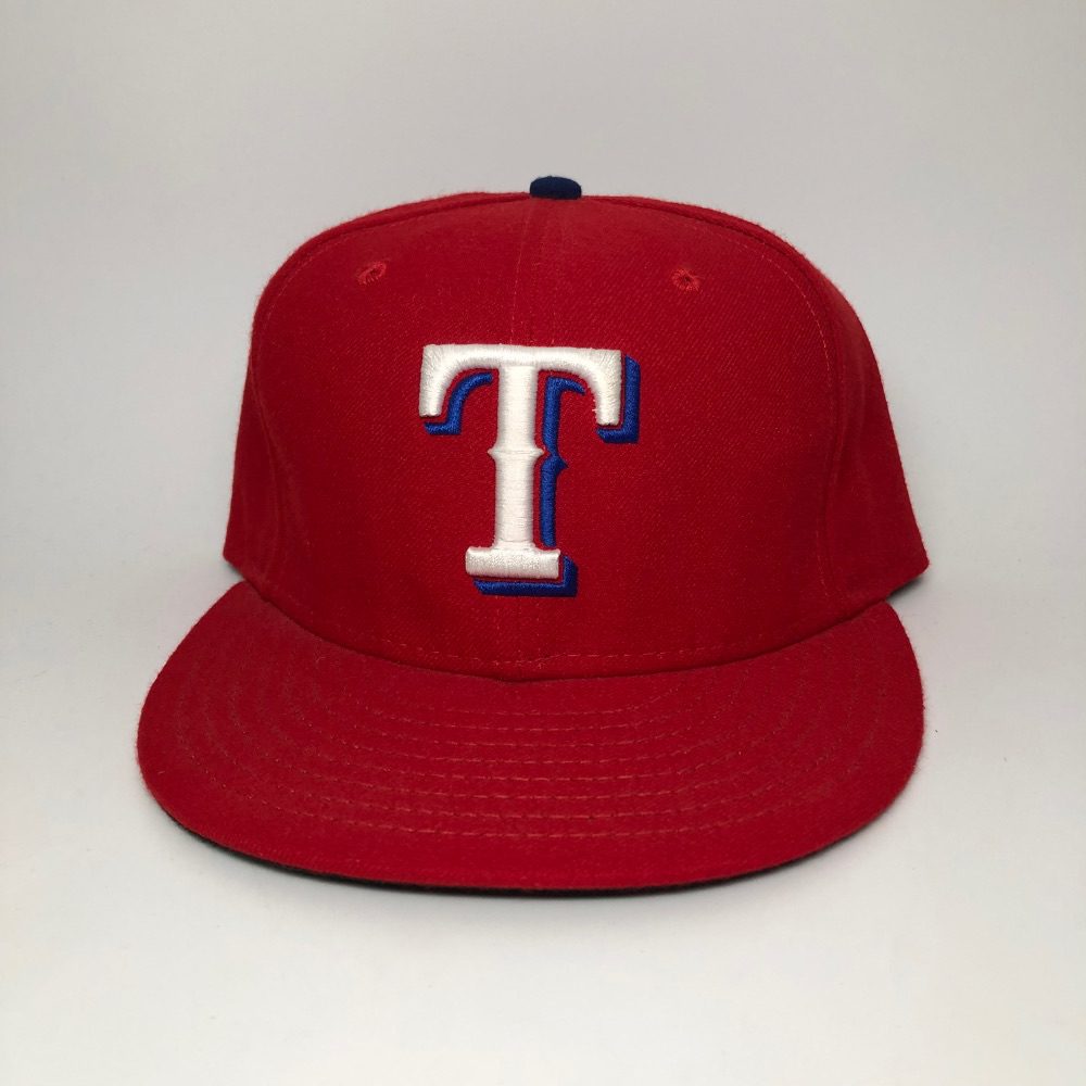 00's Texas Rangers New Era 59 Fifty MLB Fitted Hat Size 7 1/2 – Rare VNTG
