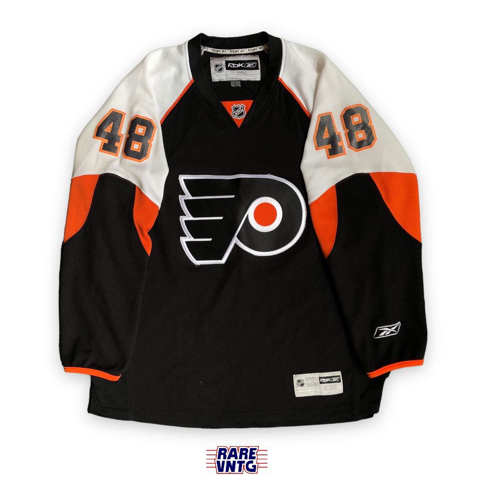 00's Danny Briere Philadelphia Flyers Black Alternate Reebok NHL Jersey  Size XXL – Rare VNTG