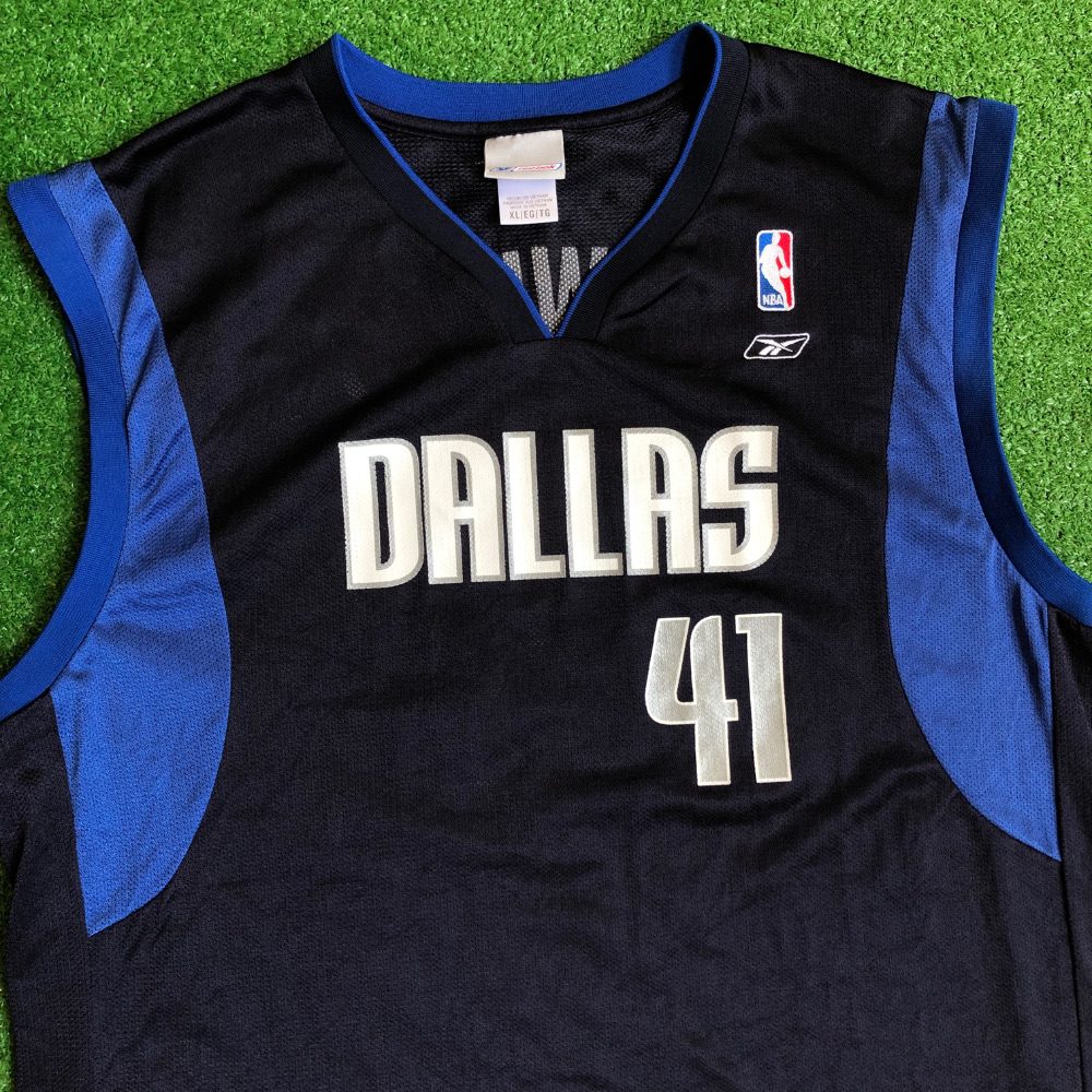 2002 Dirk Nowitzki Dallas Mavericks Reebok NBA Jersey Size XL