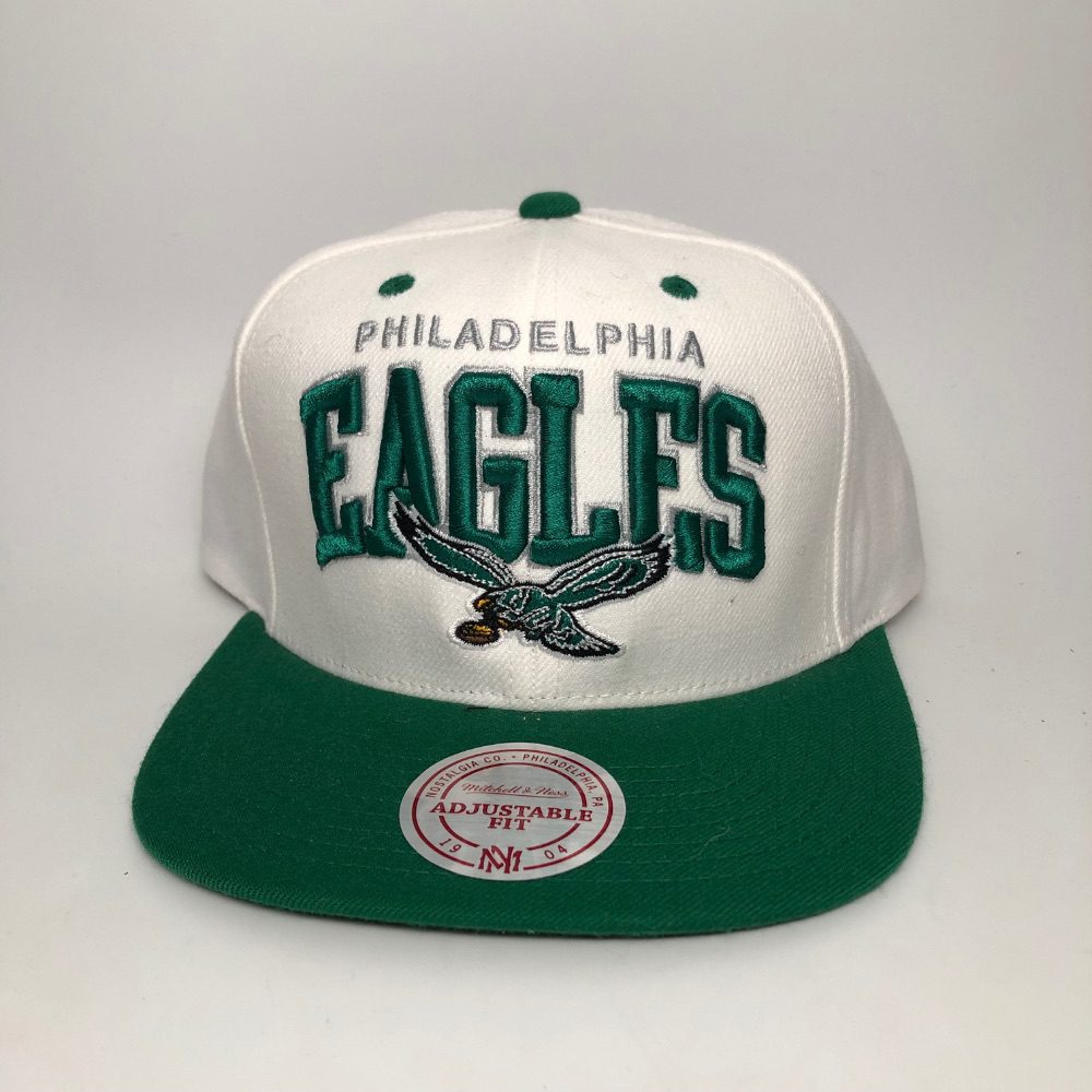 00's Philadelphia Eagles Mitchell And Ness White Kelly Green Arch