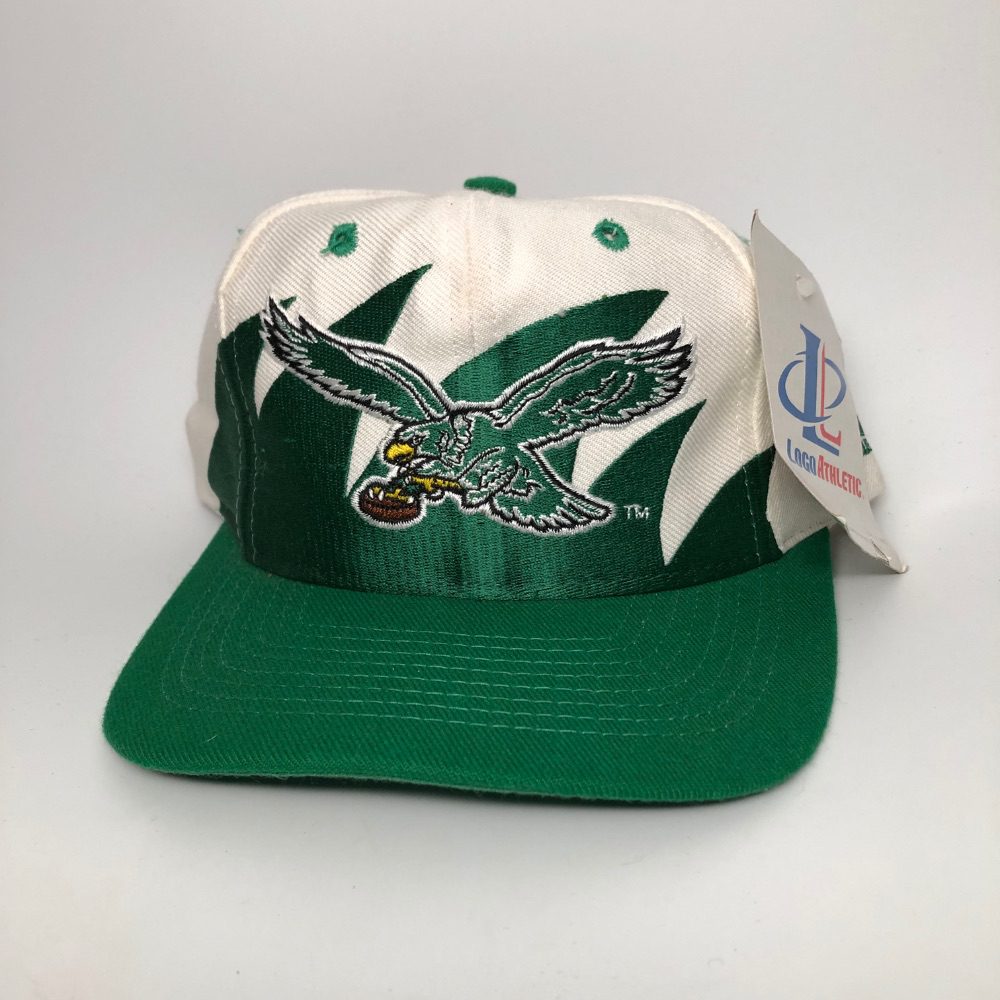 90's Philadelphia Eagles Logo Athletic Sharktooth NFL Snapback Hat NEW –  Rare VNTG