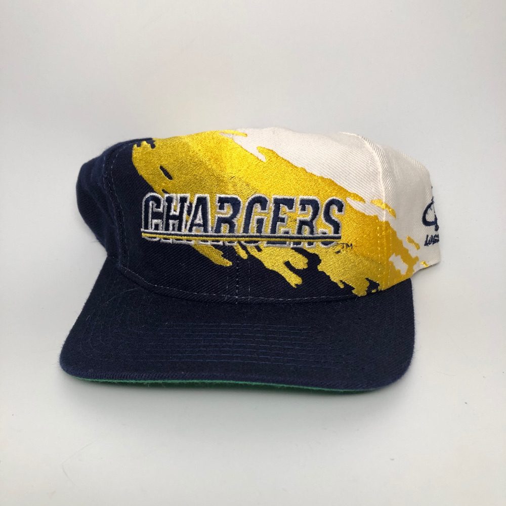 90's San Diego Chargers Logo Athletic Splash NFL Snapback Hat