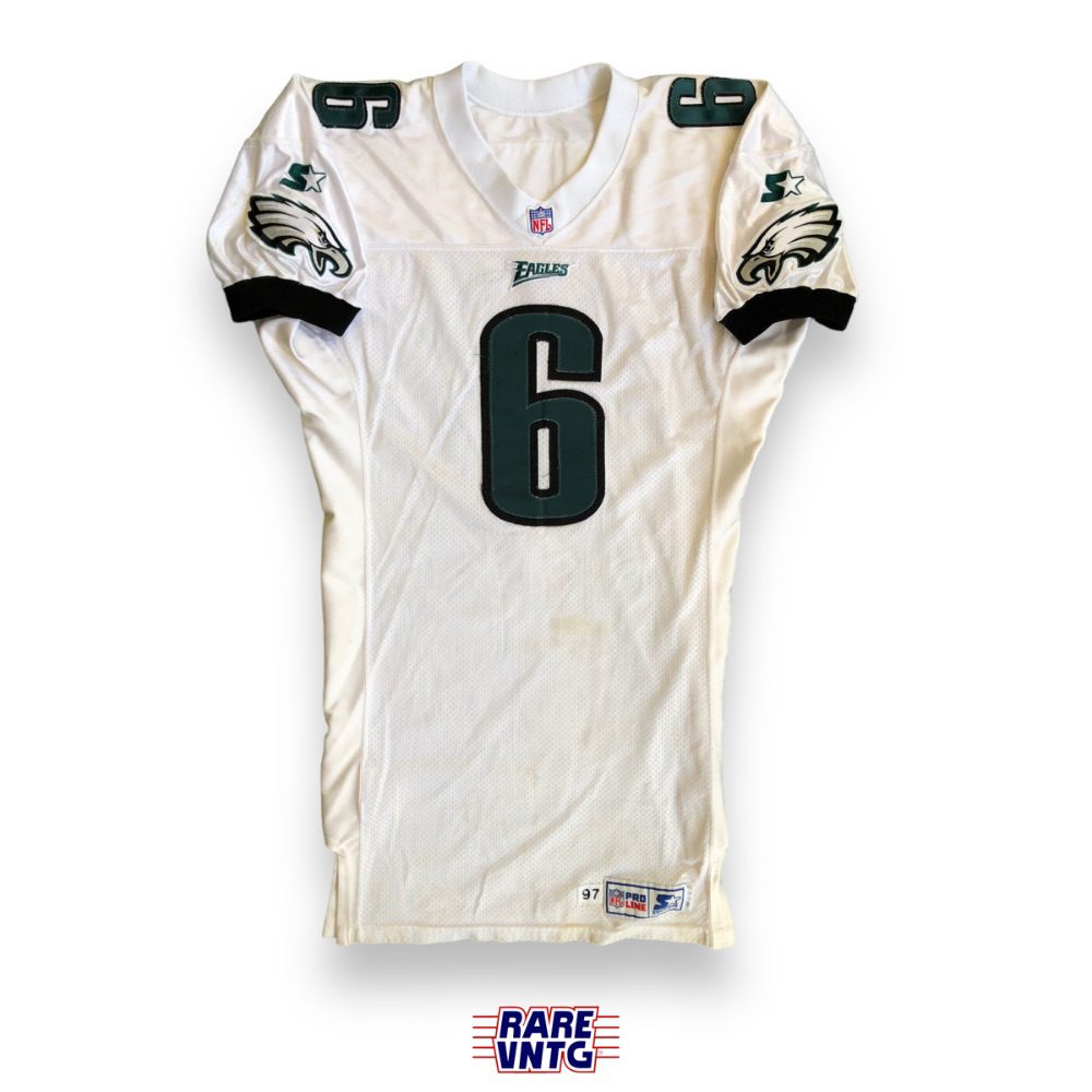 1997/98 Mike McCoy Philadelphia Eagles Game Worn Starter Authentic NFL  Jersey Size 48 – Rare VNTG