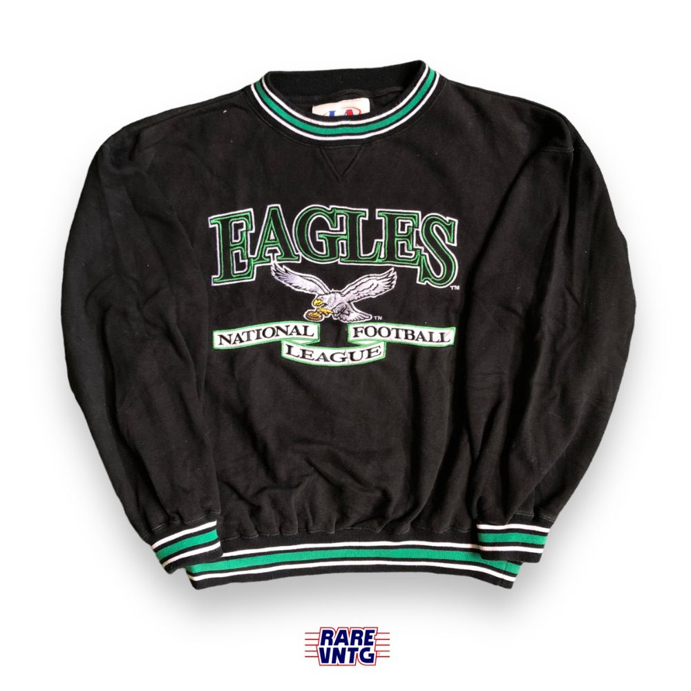 90's Philadelphia Eagles Logo Athletic Black Kelly Green NFL