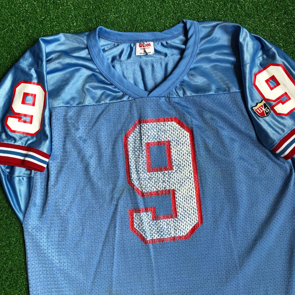90's Steve McNair Houston Oilers Wilson NFL Jersey Size Large